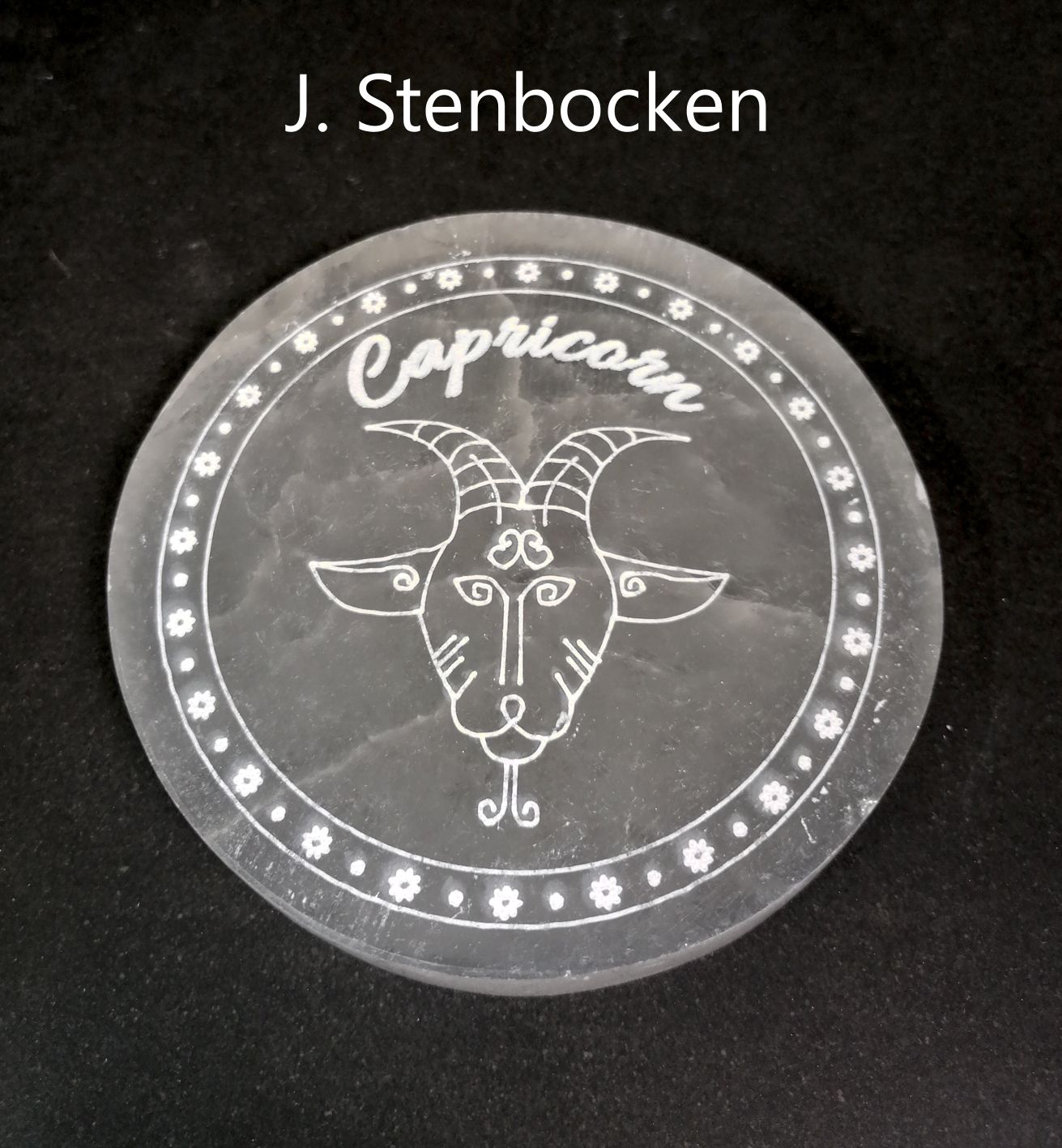 Selenit laddningsplatta - Zodiak / Stjärntecken - 11