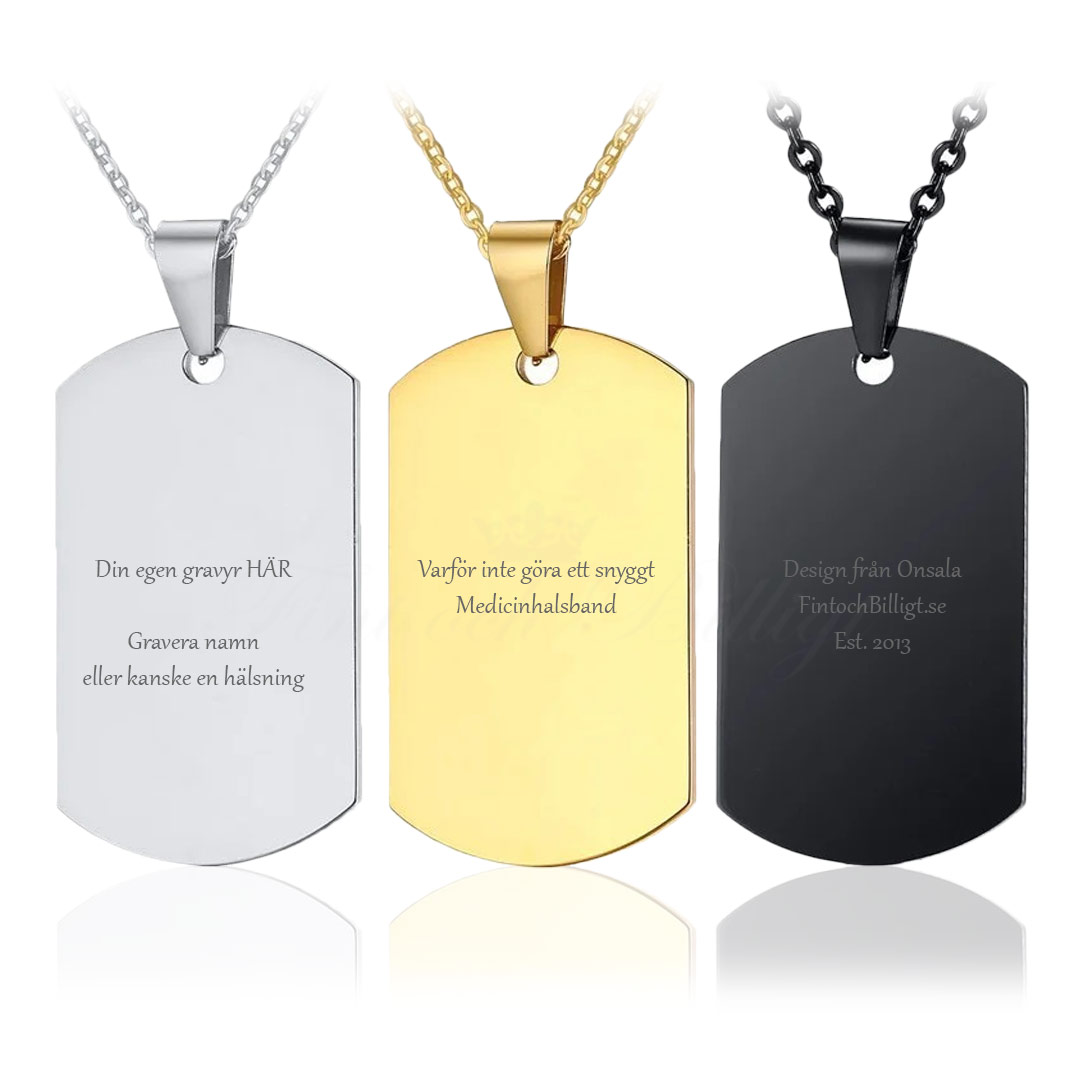 Engraved dog tag necklace hotsell