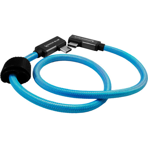 Kondor Blue 18"/45cm  Dual Right-Angle USB-C Cable - 5