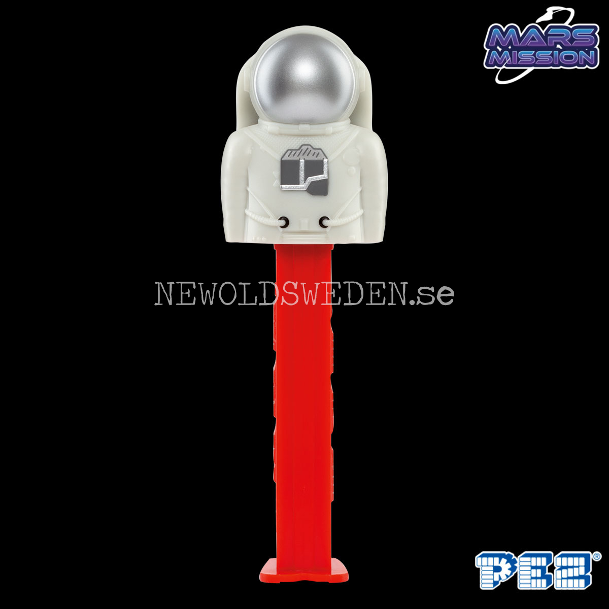 PEZ Dispenser ASTRONAT SILVER + Candy - Mars Mission - PE29 - 3