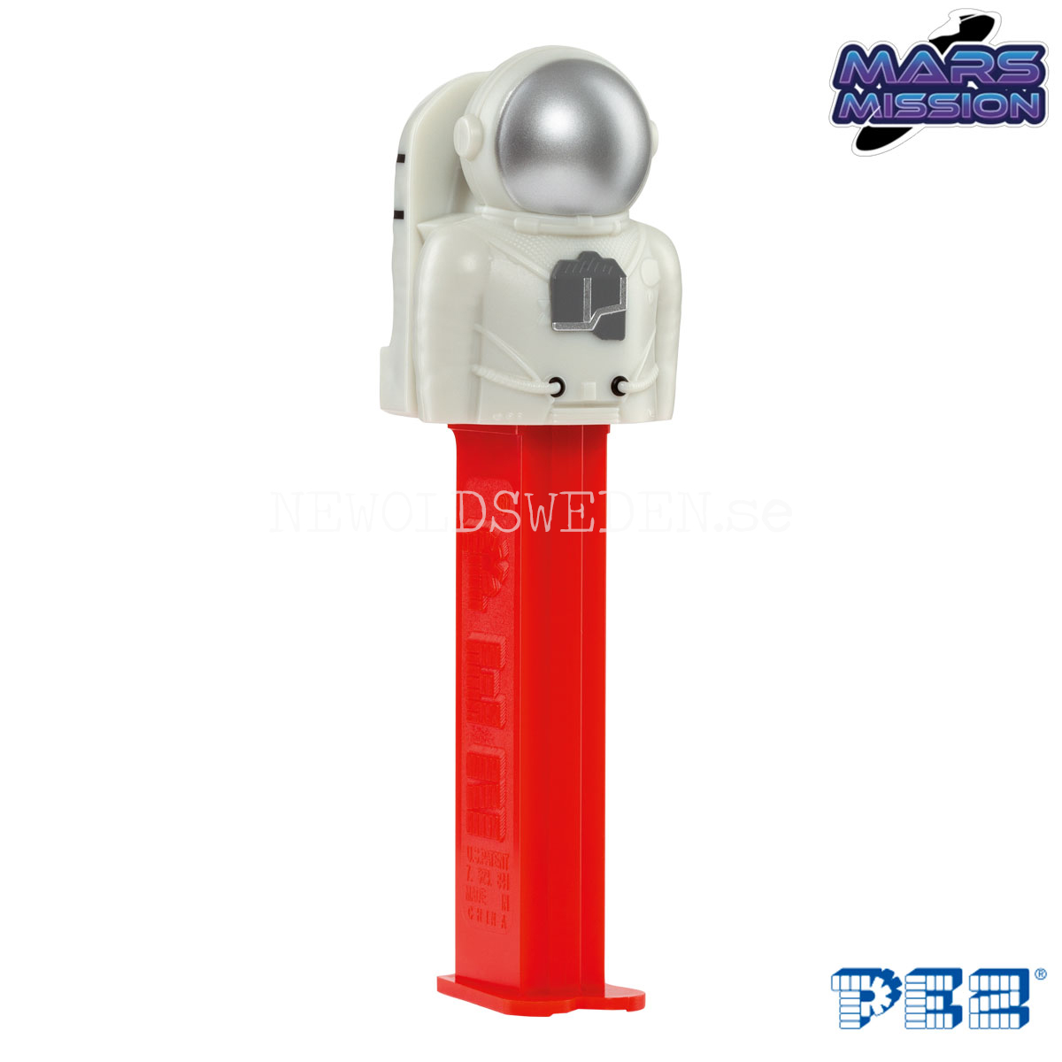 PEZ Dispenser ASTRONAT SILVER + Candy - Mars Mission - PE29 - 5