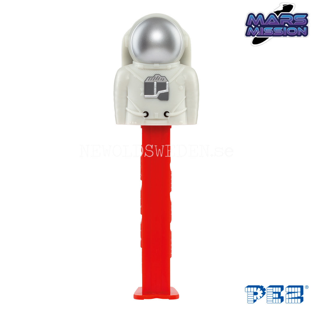 PEZ Dispenser ASTRONAT SILVER + Candy - Mars Mission - PE29 - 6