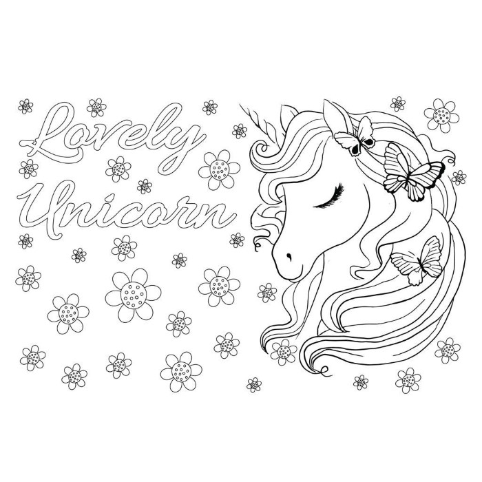 Unicorn Målarbok med Kistermärken - 3