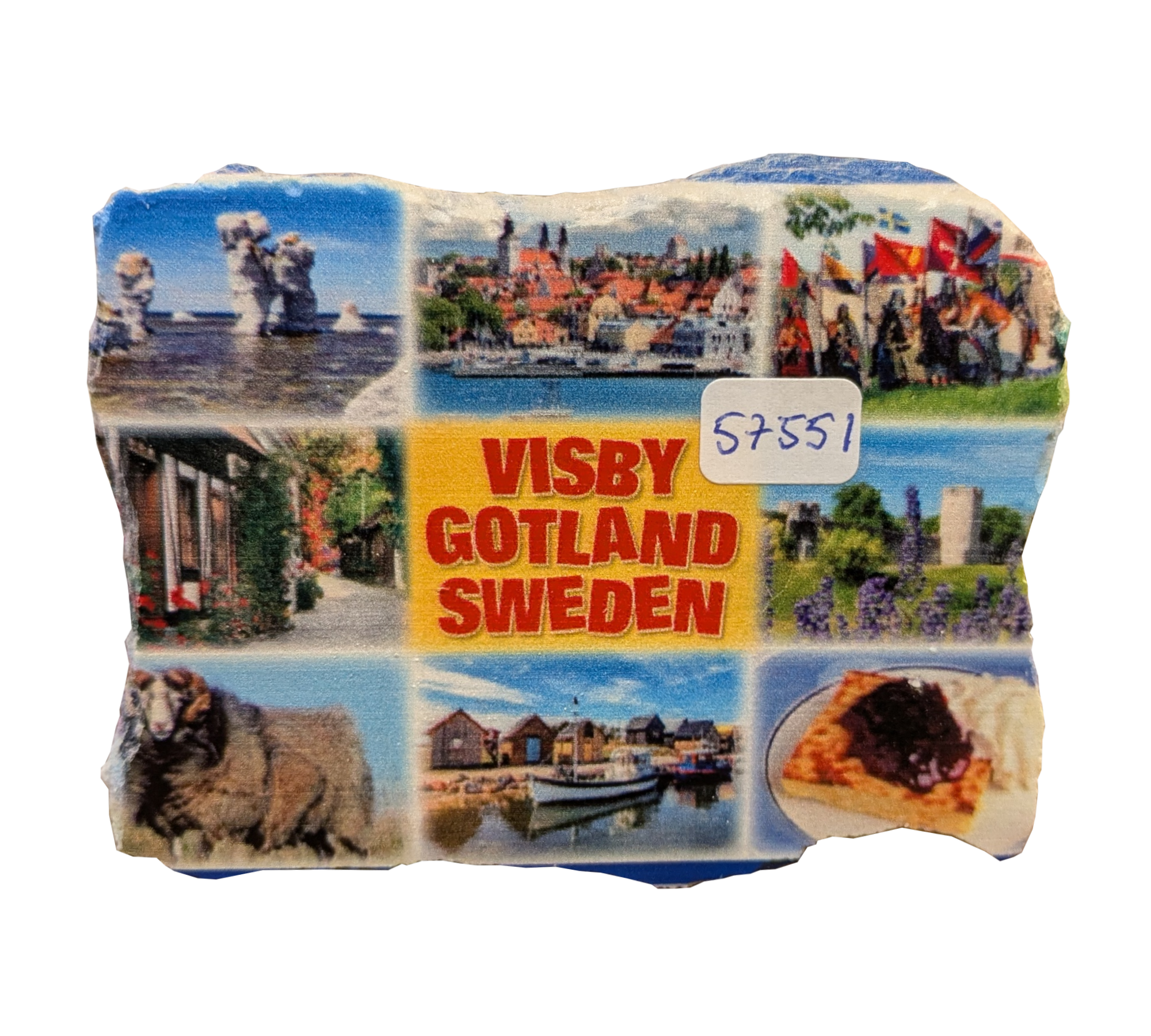 Magnet Poly Visby 8 Bilder 20st/fp