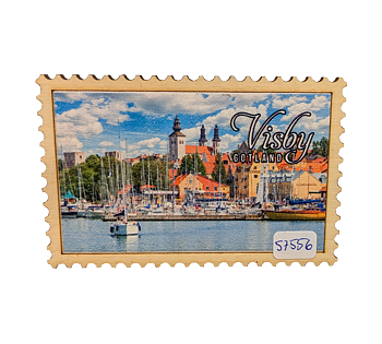Magnet Trä Visby Hamn 10st/fp