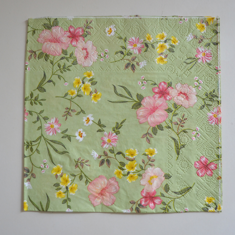 Decoupage servett - sommaräng