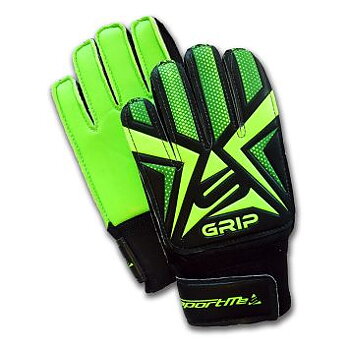 Målvaktshandskar Fotboll Grip 8-10år Grön