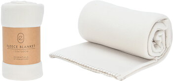 Filt fleece 125 x150 cm vit