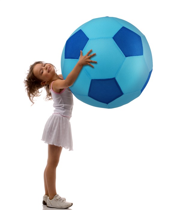 Jätte Mesh Fotboll Ljusblå 50cm - 3