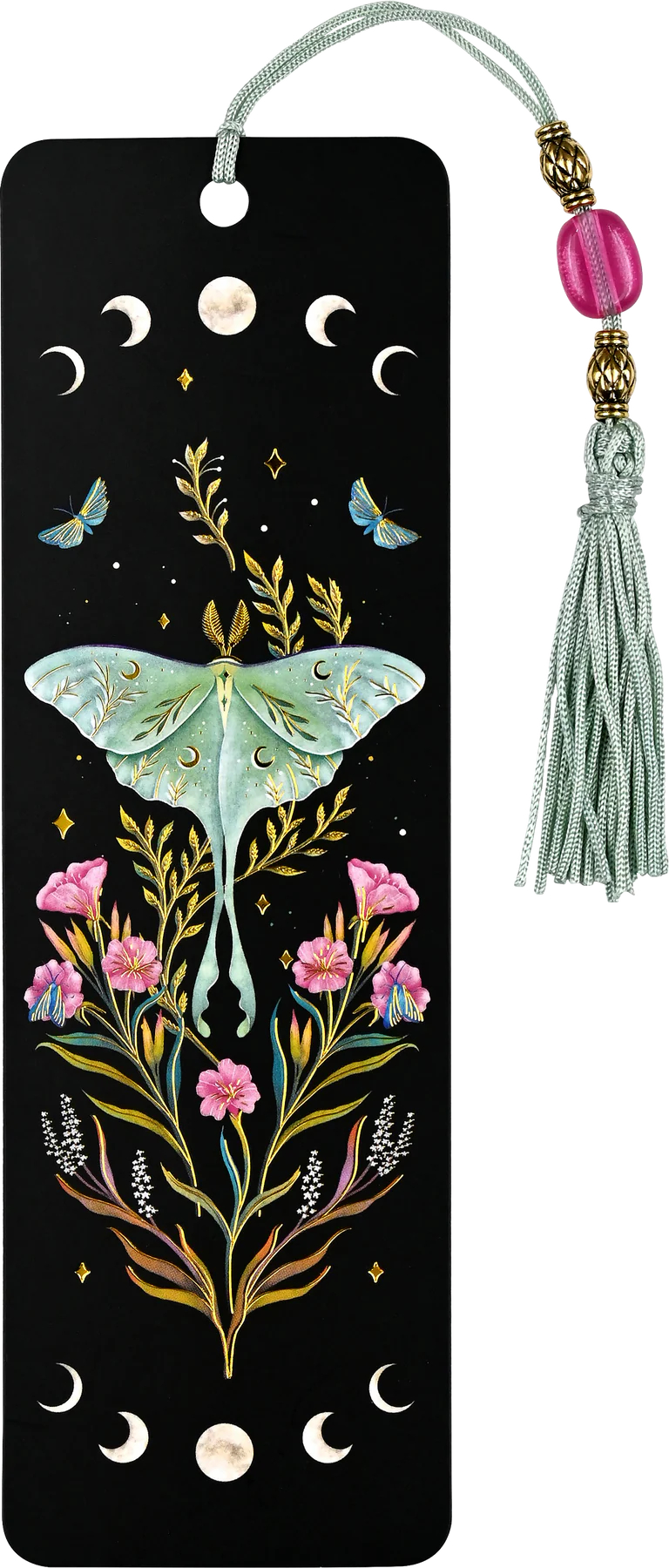 Beaded Bookmark, Luna Moth