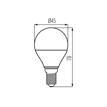 KANLUX LED E14 Litet Klot 4,2W (40W) 2700K