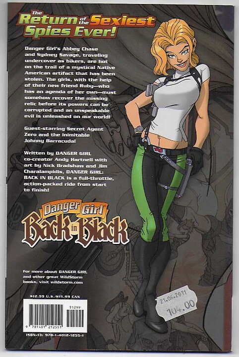 Danger Girl: Back in Black TP NM- Svagt solblekt på ryggen