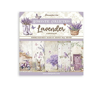 Stamperia Paper Pad 12X12 - Lavender