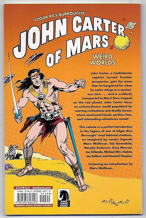 John Carter of Mars: Weird Worlds TP VF/NM Solblekt på ryggen