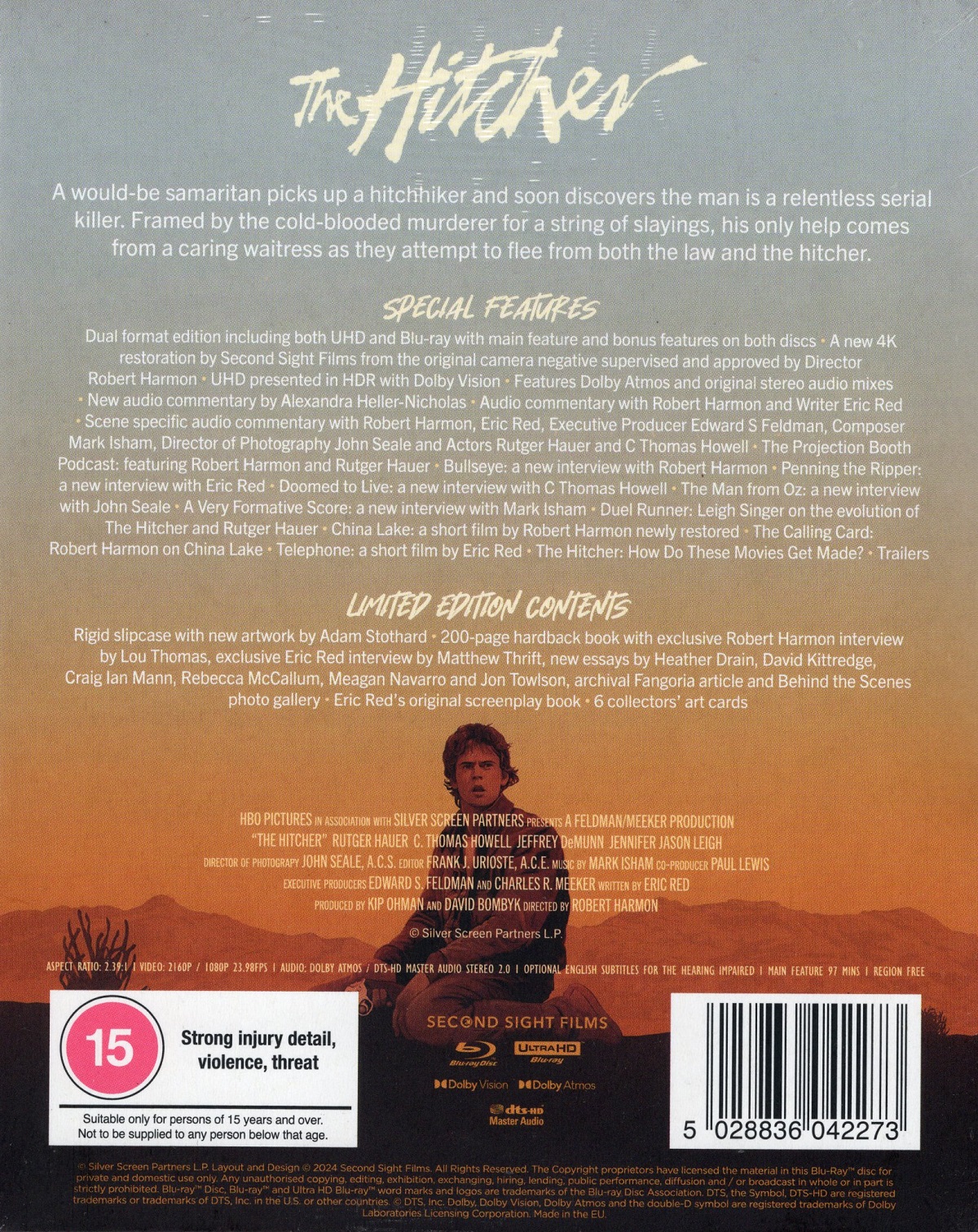 The Hitcher (Limited Edition) (ej svensk text) (4K Ultra HD + Blu-ray) - 2