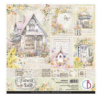 Ciao Bella Flower Shop -Paperpad 12"X12"