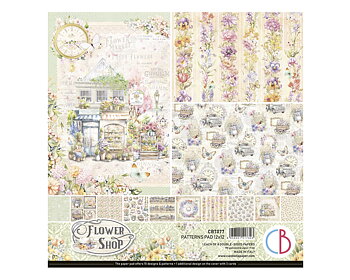 Ciao Bella Flower Shop - Patterns Paperpad 12"X12"  8/pkg