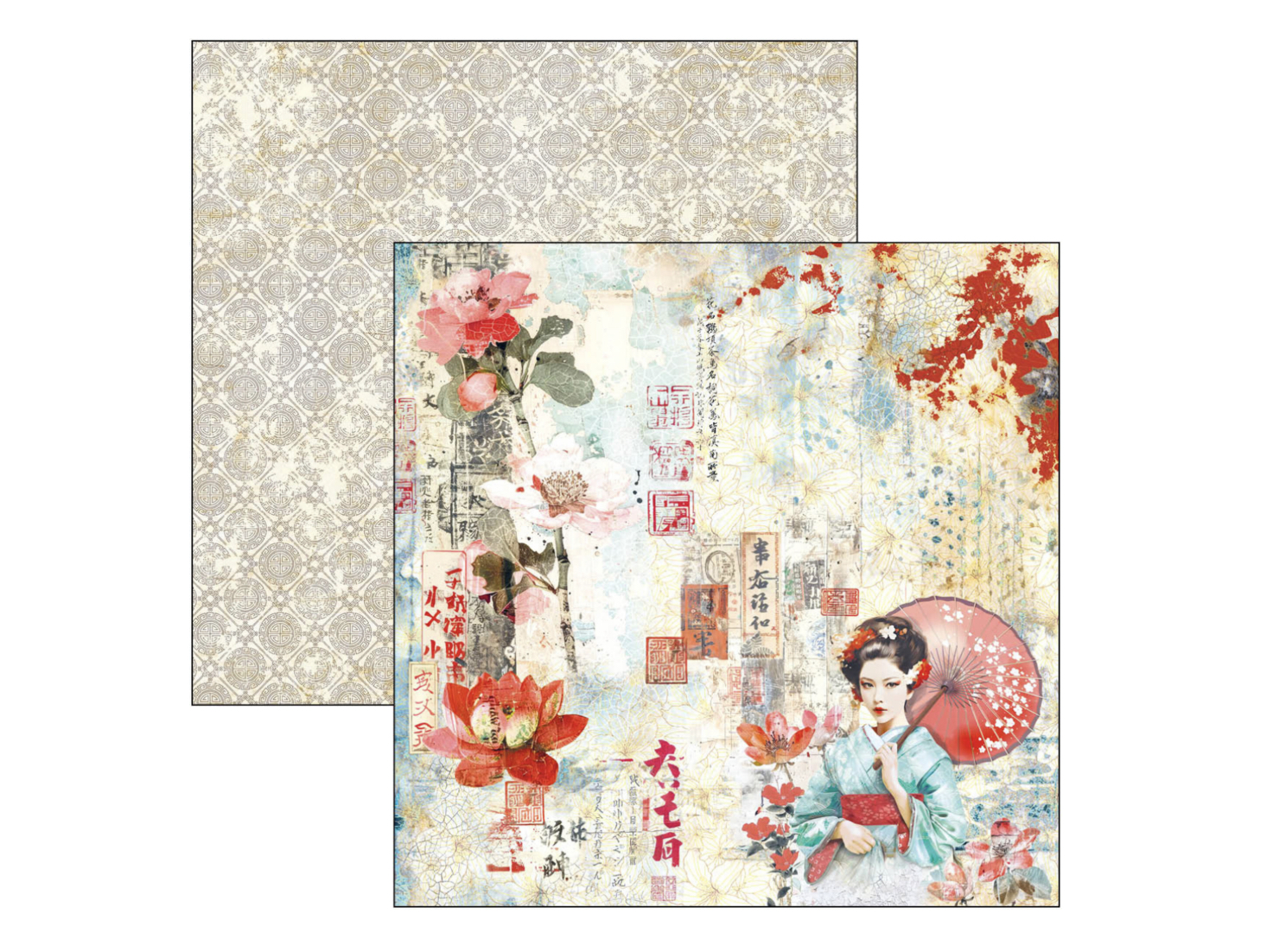 Ciao Bella Land of the Rising sun - Paperpad 8"X8"  12/pkg  - 10