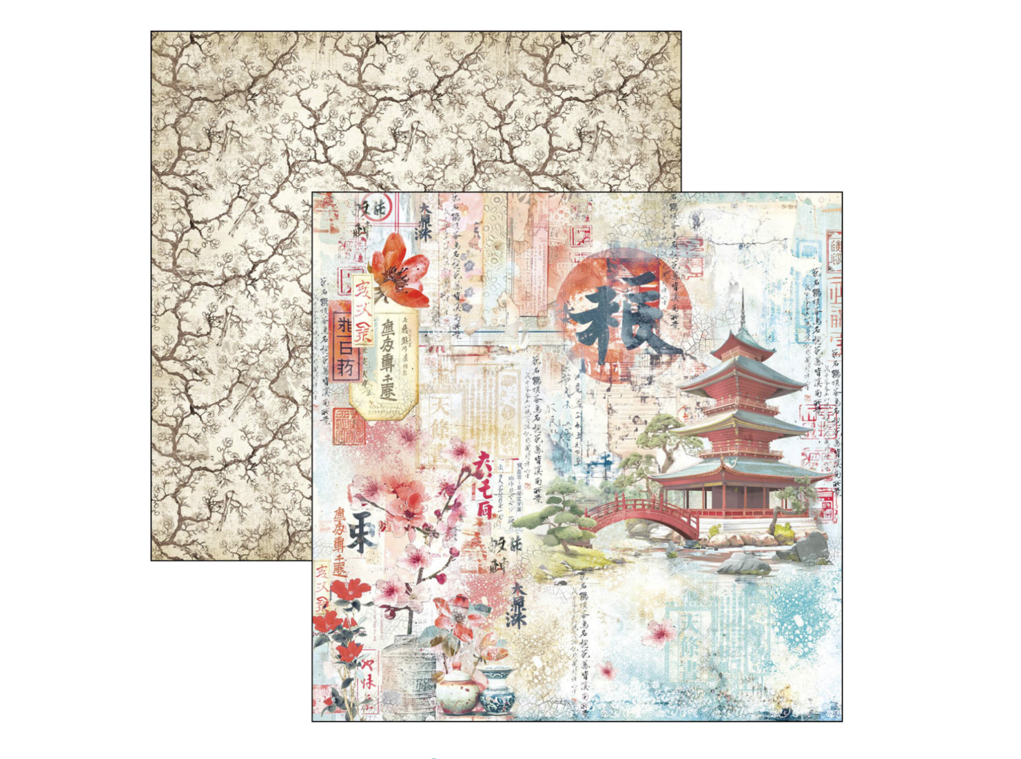Ciao Bella Land of the Rising sun - Paperpad 8"X8"  12/pkg  - 2