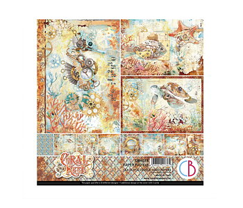Ciao Bella Coral Reef - Paperpad 8"X8"  12/pkg 