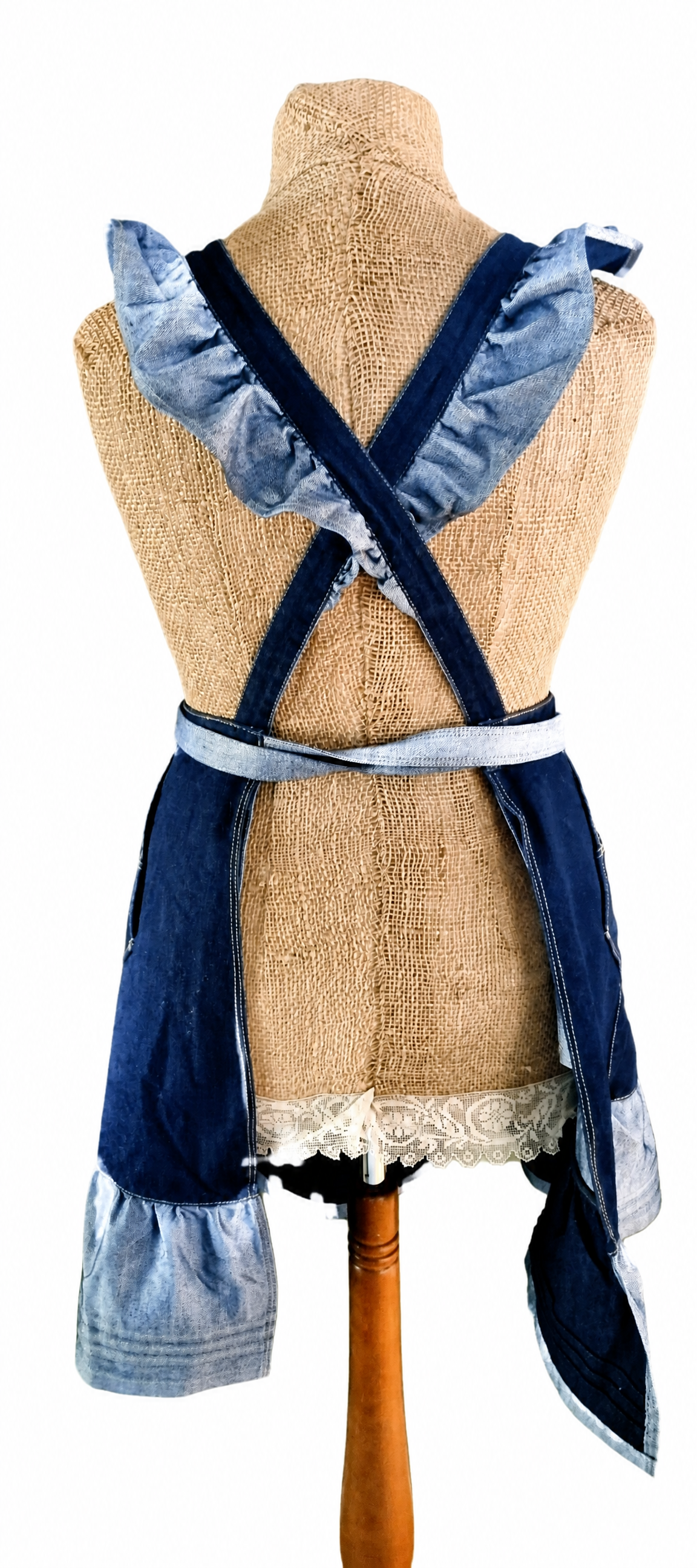 Karin Apron -  förkläde i denim. - 2