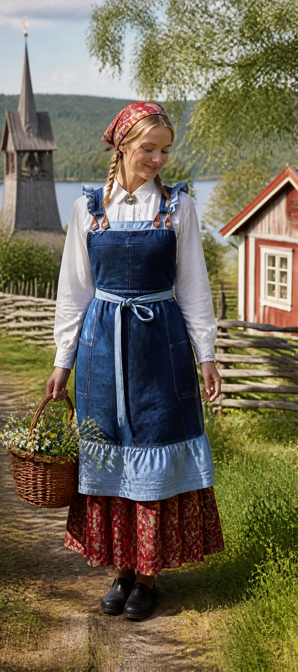 Karin Apron -  förkläde i denim. - 3