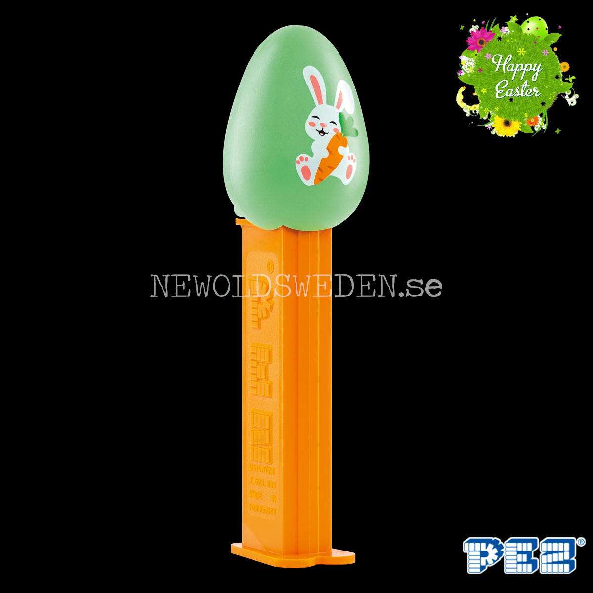PEZ Dispenser EASTER EGG BUNNY + Candy - Easter - PE012