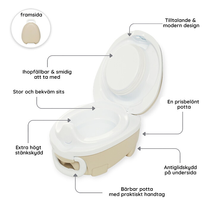 My Carry Potty Potta Naturbeige 6-pack