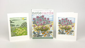 Island Primrose & Sea Pinks and Pebbles Notecard Wallet