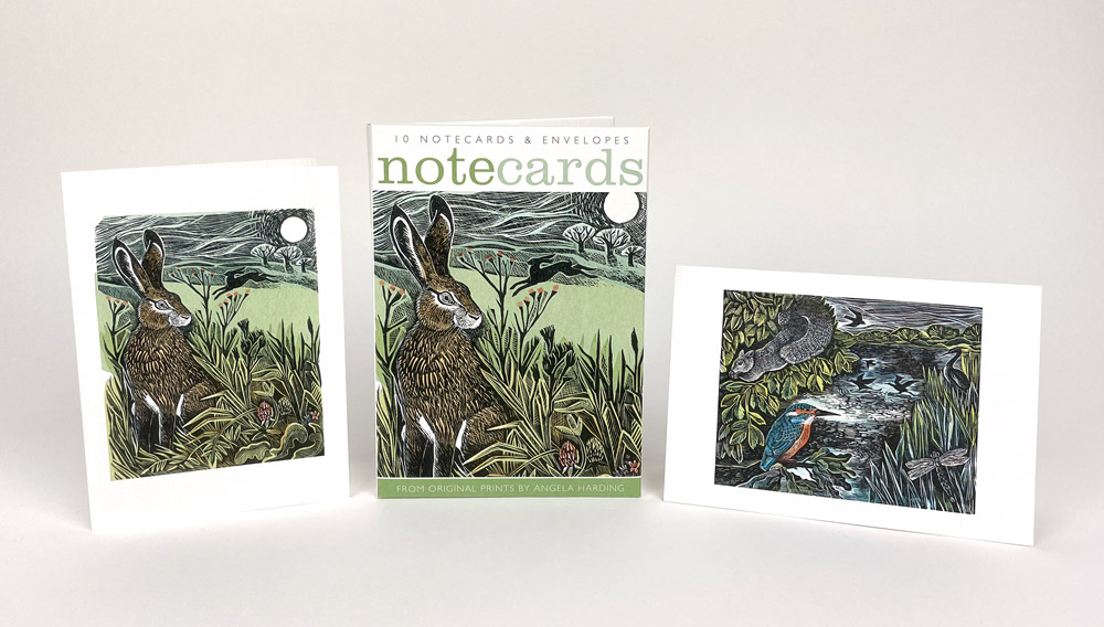 Kingfisher and Squirrel & Hidden Hares Notecard Wallet