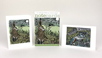 Kingfisher and Squirrel & Hidden Hares Notecard Wallet