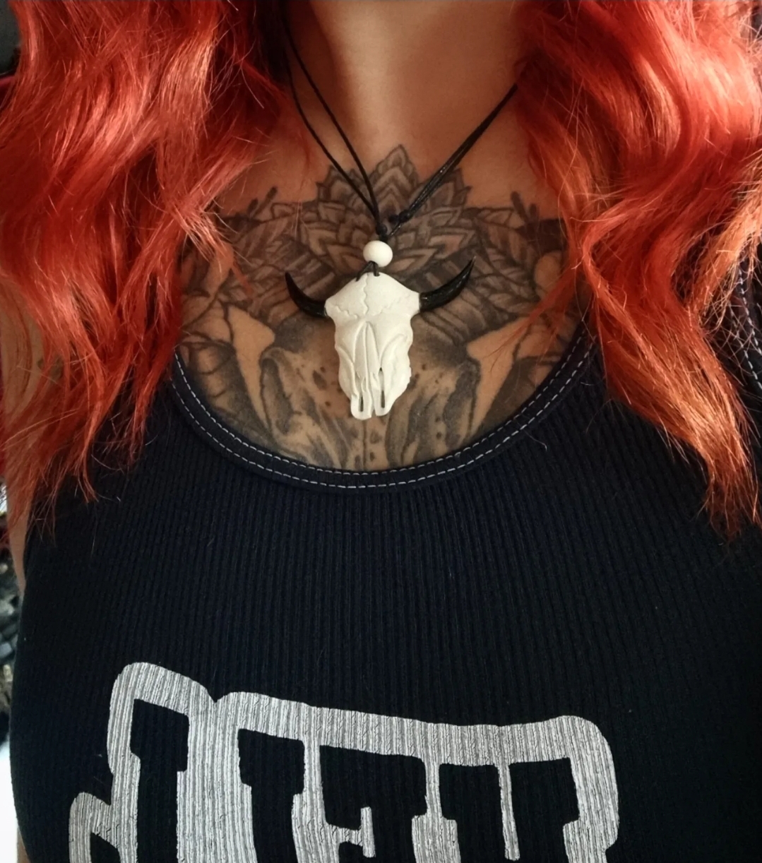 Halsband - Buffalo Skull - 3