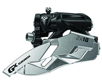 SRAM GX 2x10 Front Derailleur (Low-clamp, Dual-pull)