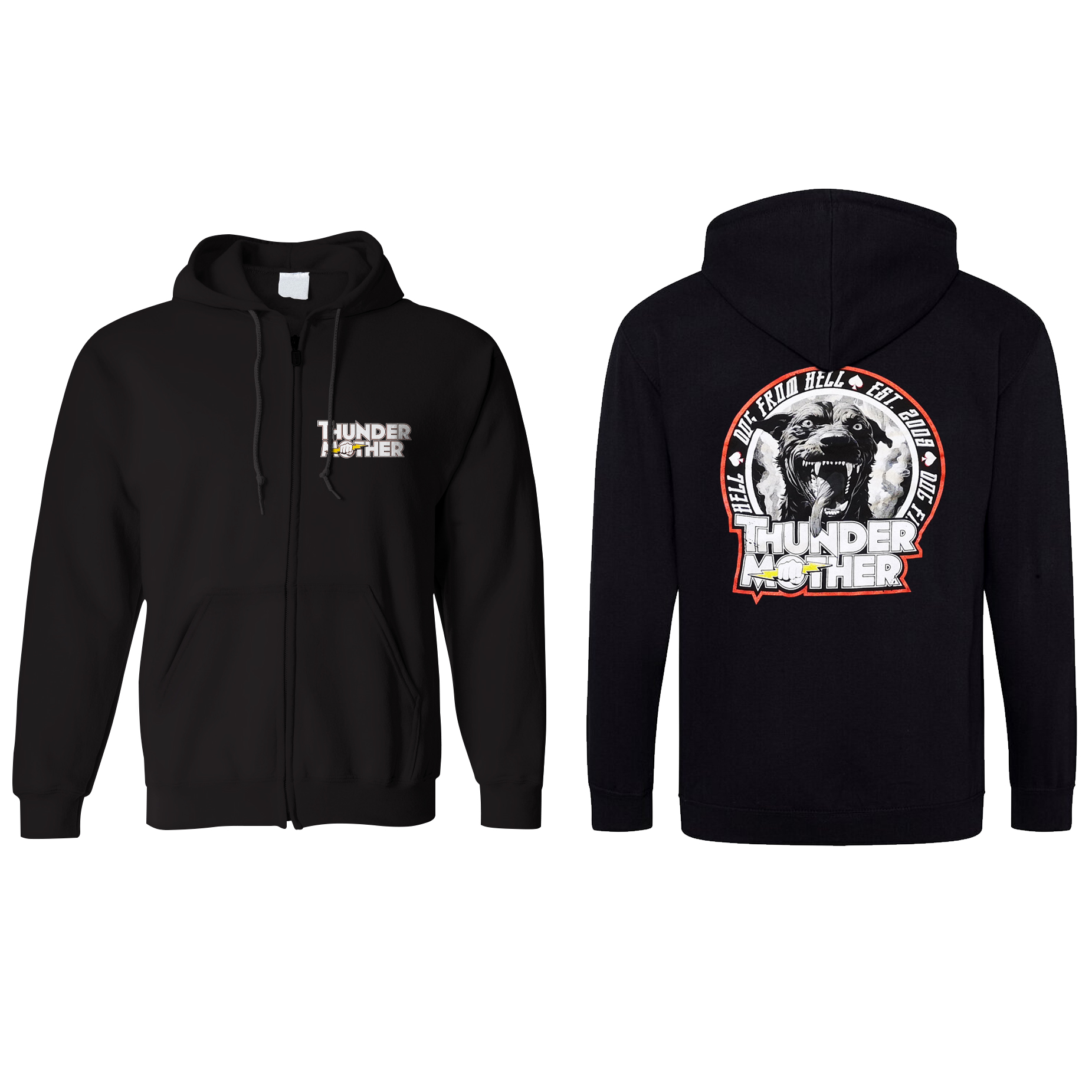 THUNDERMOTHER - ZIP-HOOD, DOG FROM HELL