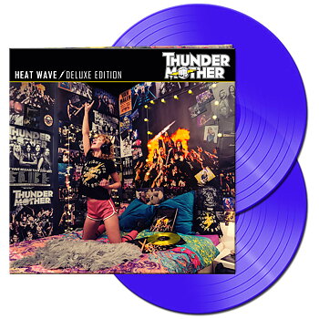 THUNDERMOTHER - HEAT WAVE, DELUXE EDITION CLEAR BLUE GATEFOLD (2 LP)