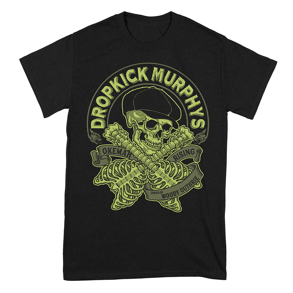 Dropkick Murphys Skelly Guitar Bones T-Shirt