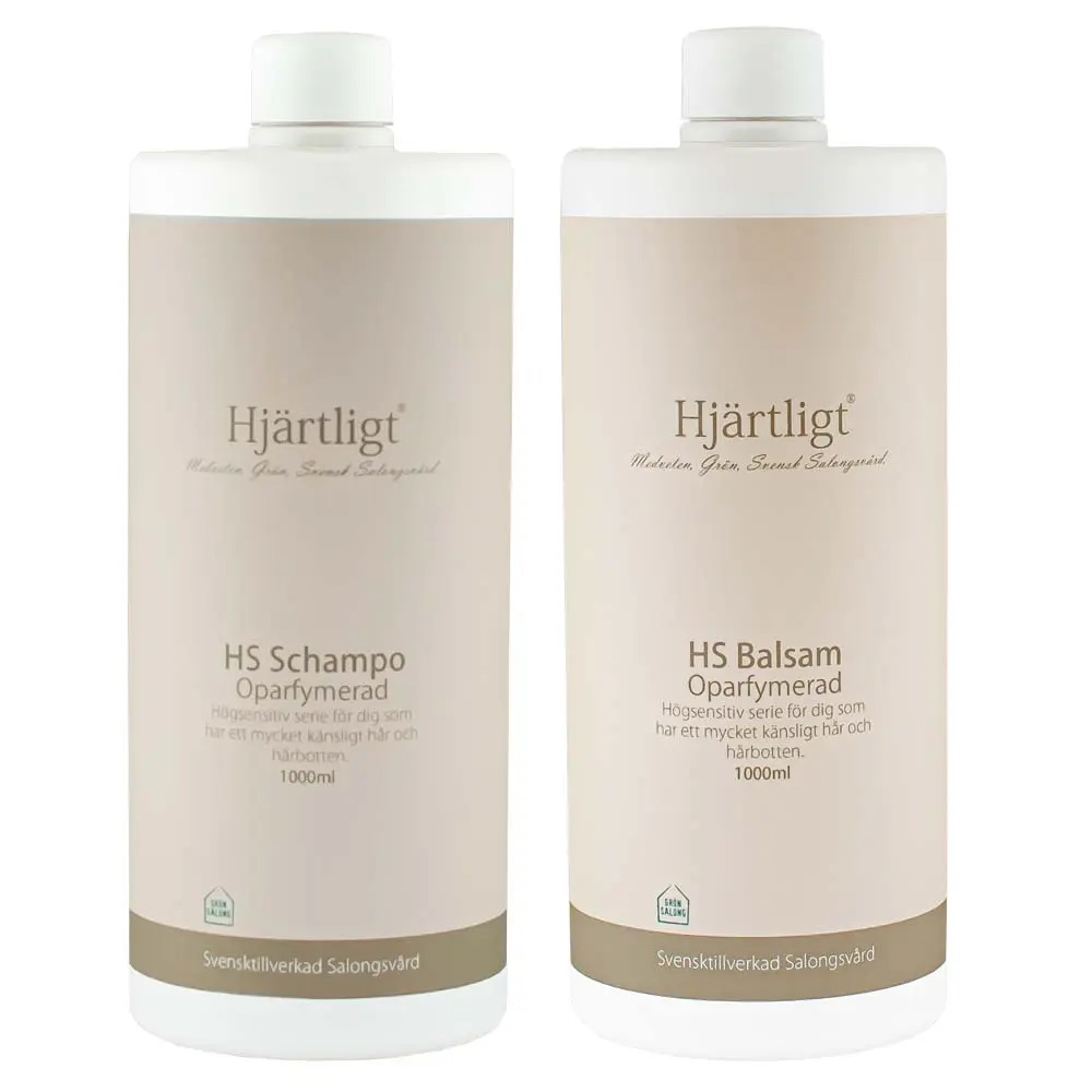 Hjärtligt Paket HS Schampo & Balsam 1000ml
