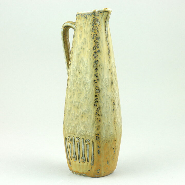 Gunnar Nylund (AST 1950s) Green Vase with Handle 18 cm