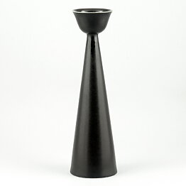 Stig Lindberg (Julius 1959) Black Modern Candleholder 23 cm