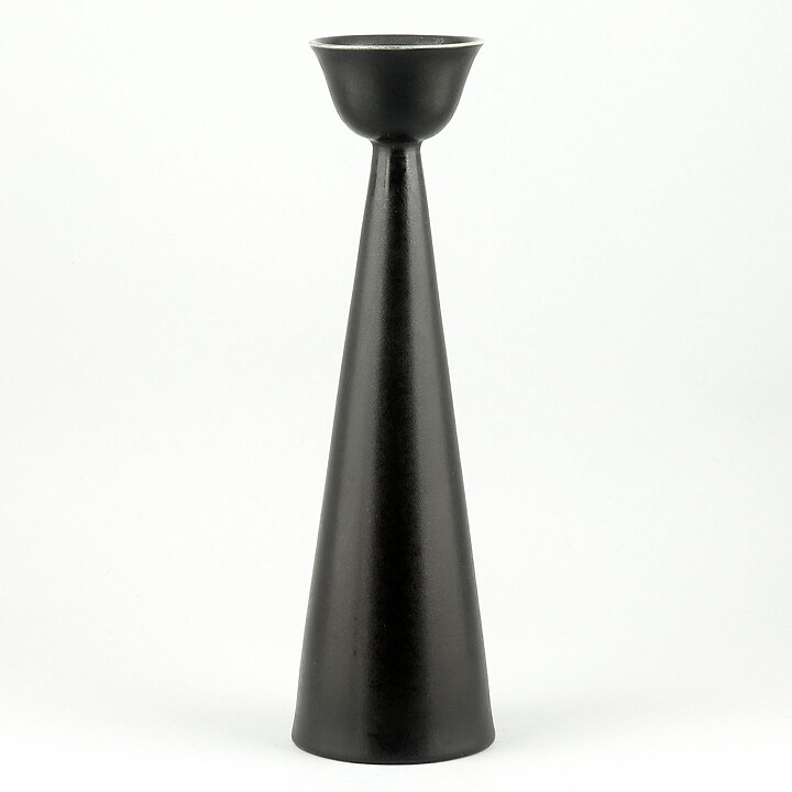スティグ・リンドベリ　Juliusシリーズ 黒マットのキャンドルホルダー Candleholder 1959年  23cm