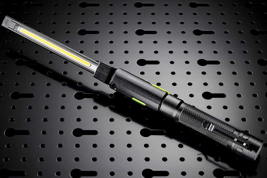 Laddningsbar inspektionslampa 425 lumen med magnet og lommeklemme - 2