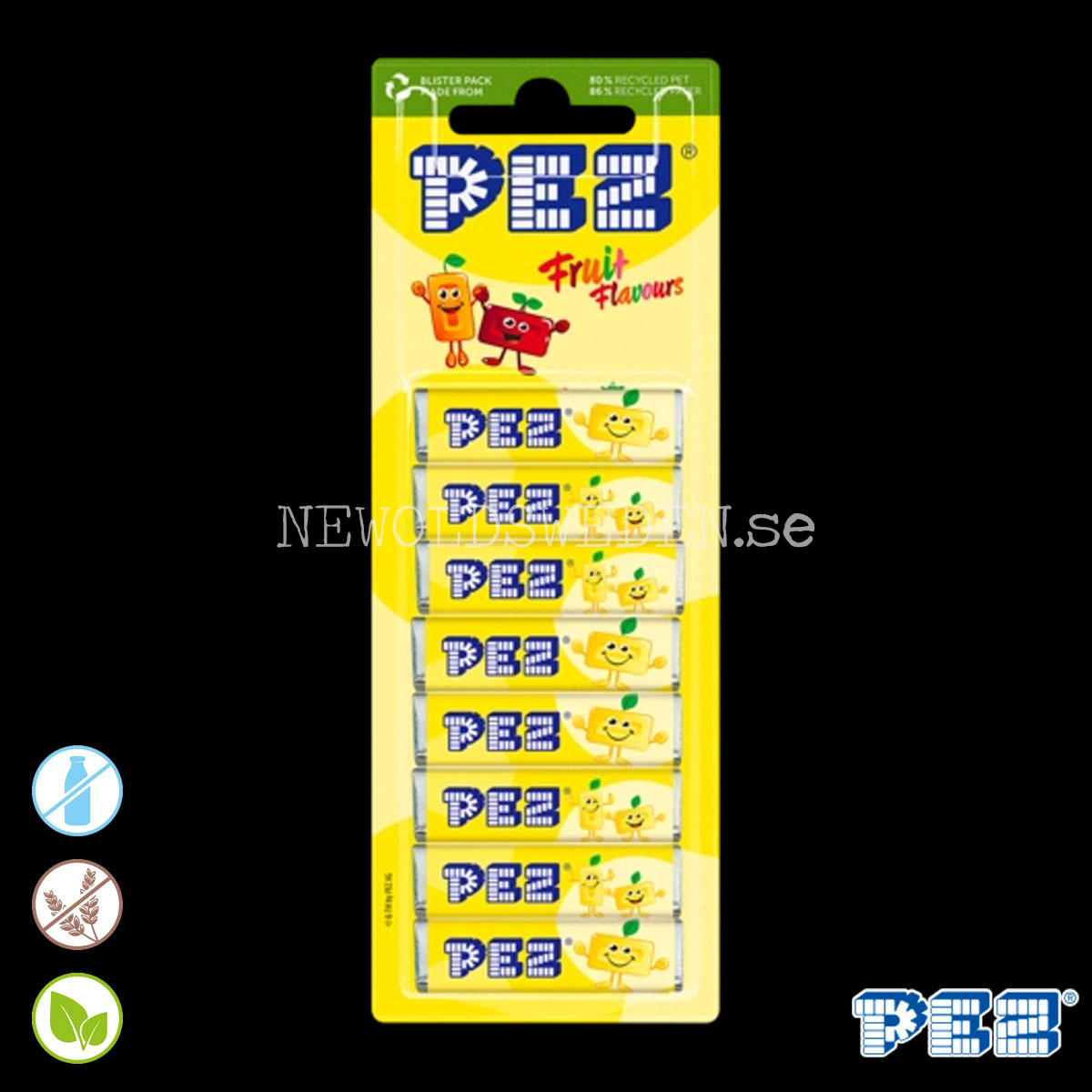 PEZ Refill LEMON 8-pack 68G - Bäst före: 2026-11-30