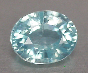0,52 ct muy bonita piedra preciosa de circón azul natural de talla ovalada - 3