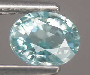 0,52 ct muy bonita piedra preciosa de circón azul natural de talla ovalada