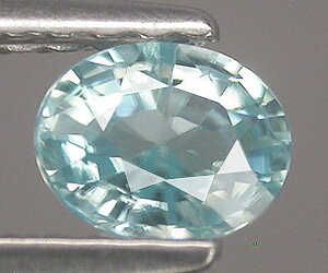 0,52 ct muy bonita piedra preciosa de circón azul natural de talla ovalada