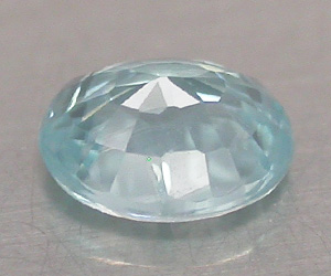 0,52 ct muy bonita piedra preciosa de circón azul natural de talla ovalada - 2