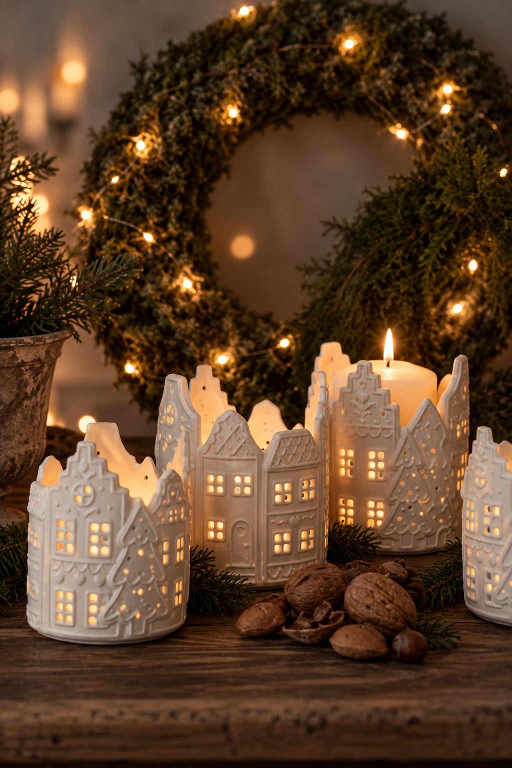 Majas Gingerbread - Pepparkakshus - Ljusstake - Ljuslykta - Lykta - Stort - 2