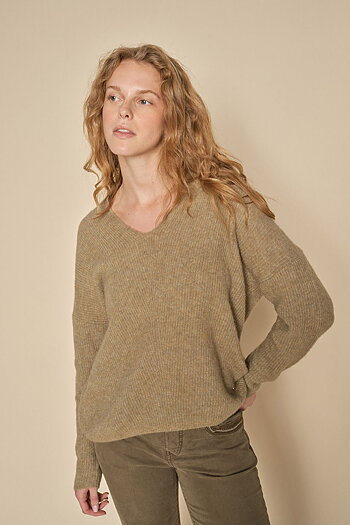 Mos Mosh - MMThora V-neck Knit Mermaid