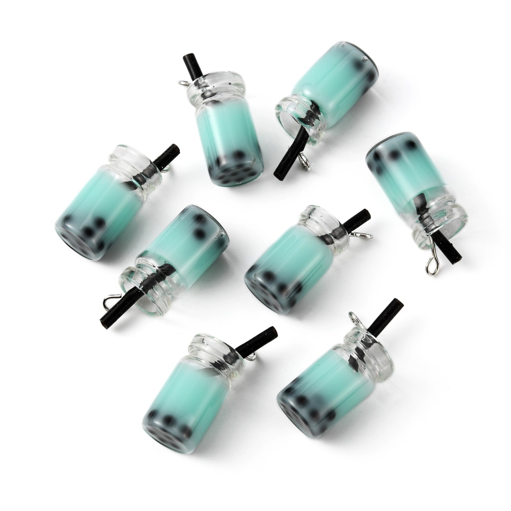 Berlock - Drink 3D, Resin Boba Tea, lt blue
