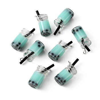 Berlock - Resin, 3D   Drink /  Boba Tea,  ljusturkos